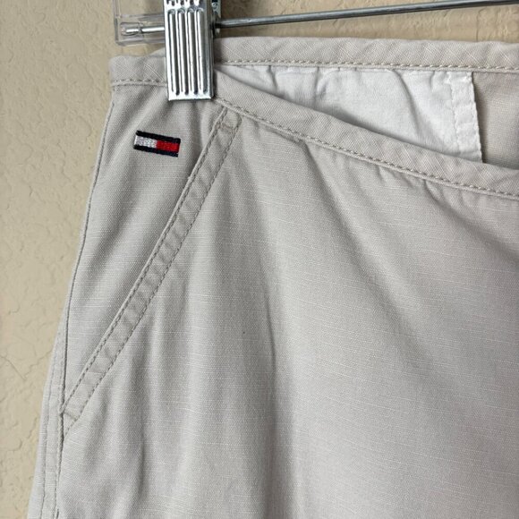 Tommy Hilfiger Vintage 90s Y2K Low Rise Cargo Capri Cropped Khaki Pants - Picture 5 of 9